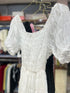 Puff Sleeves Ruched Long Maxi Dresses